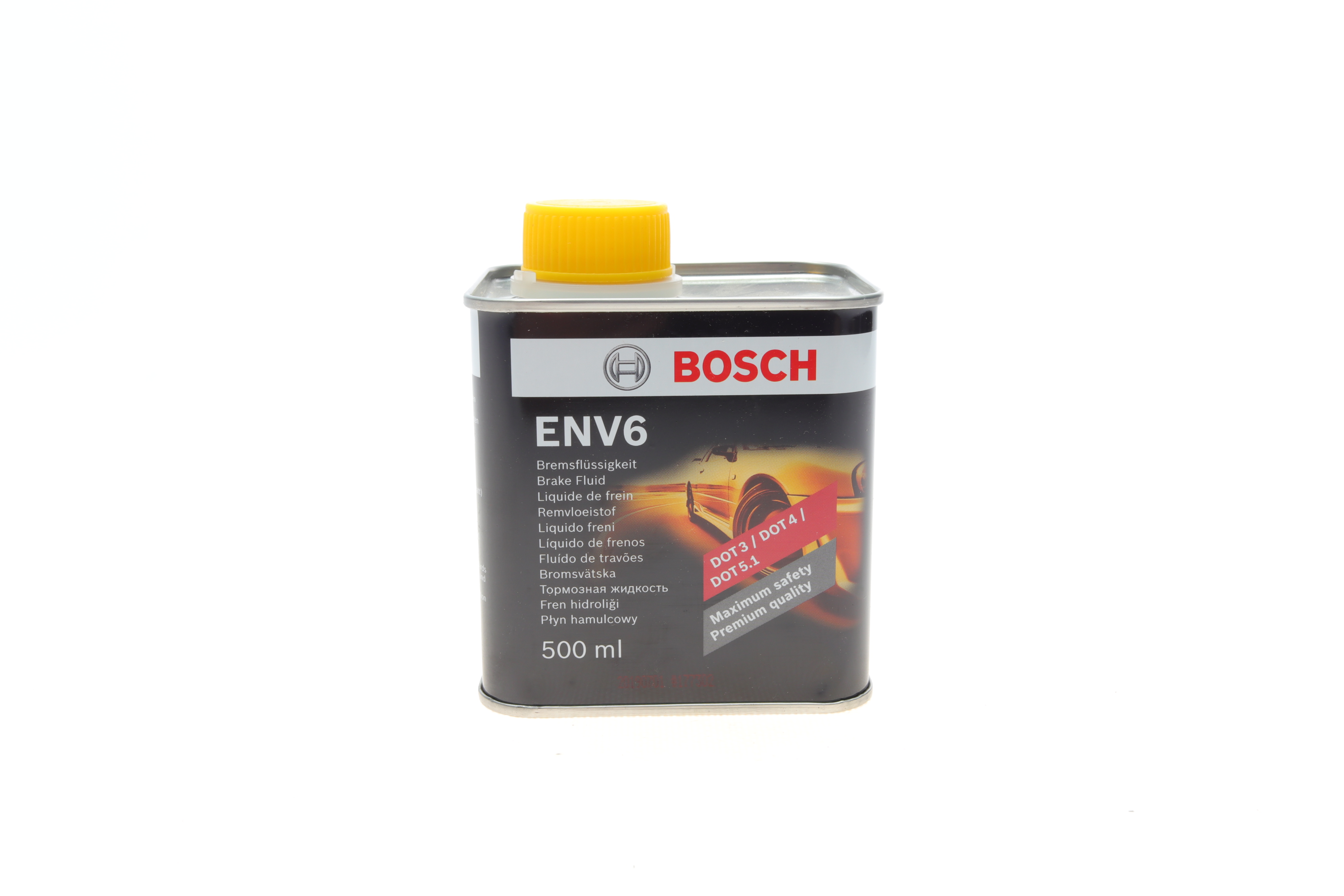 Рідина гальмівна DOT3/DOT4/DOT5.1 ENV6 (0.5L)