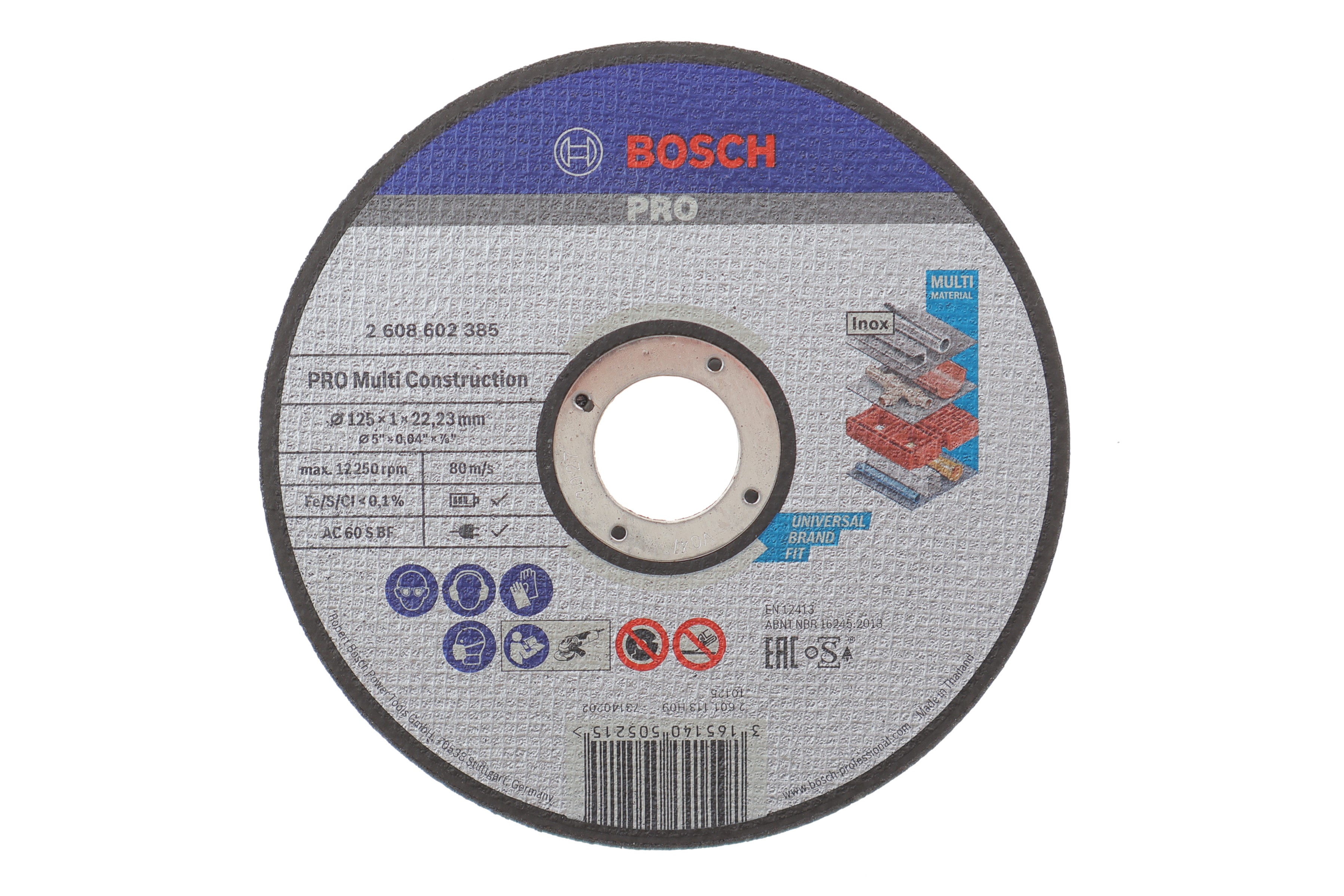 Круг відрізний 125 x1x22,23 мм PRO Multi Material