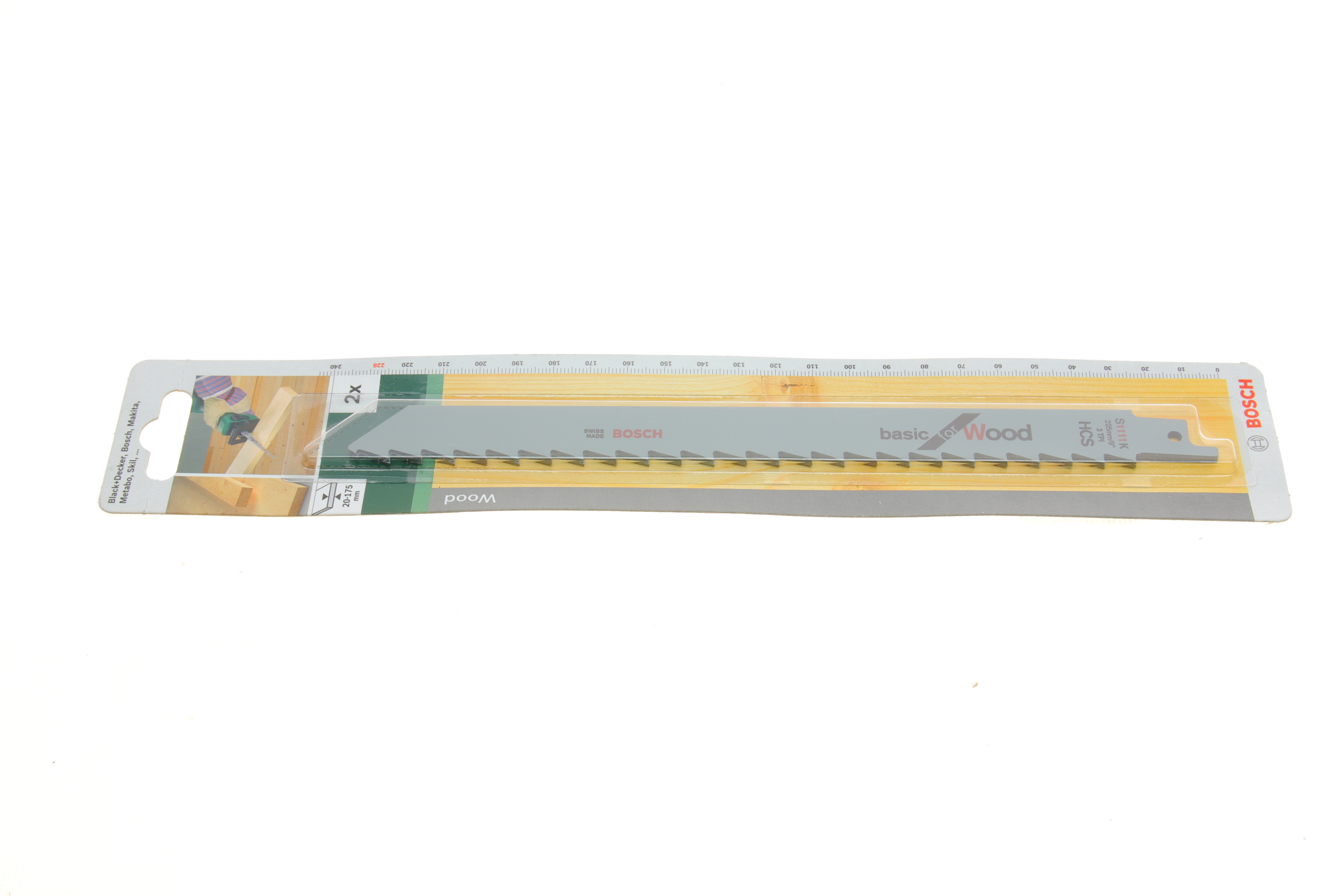 Полотно змінне для шабельної пилки  S 1111 K Basic for Wood (к-кт 2 шт.)