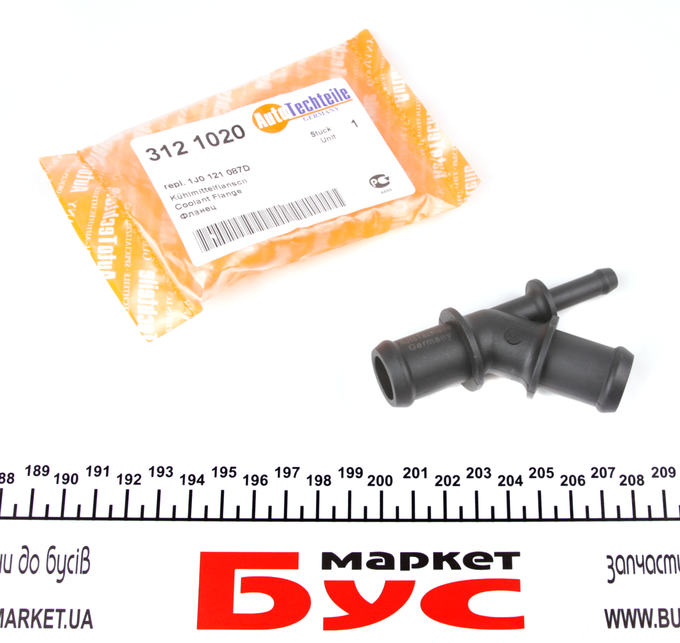Фланець системи охолодження VW T5 1.9-2.5 TDI 03-09