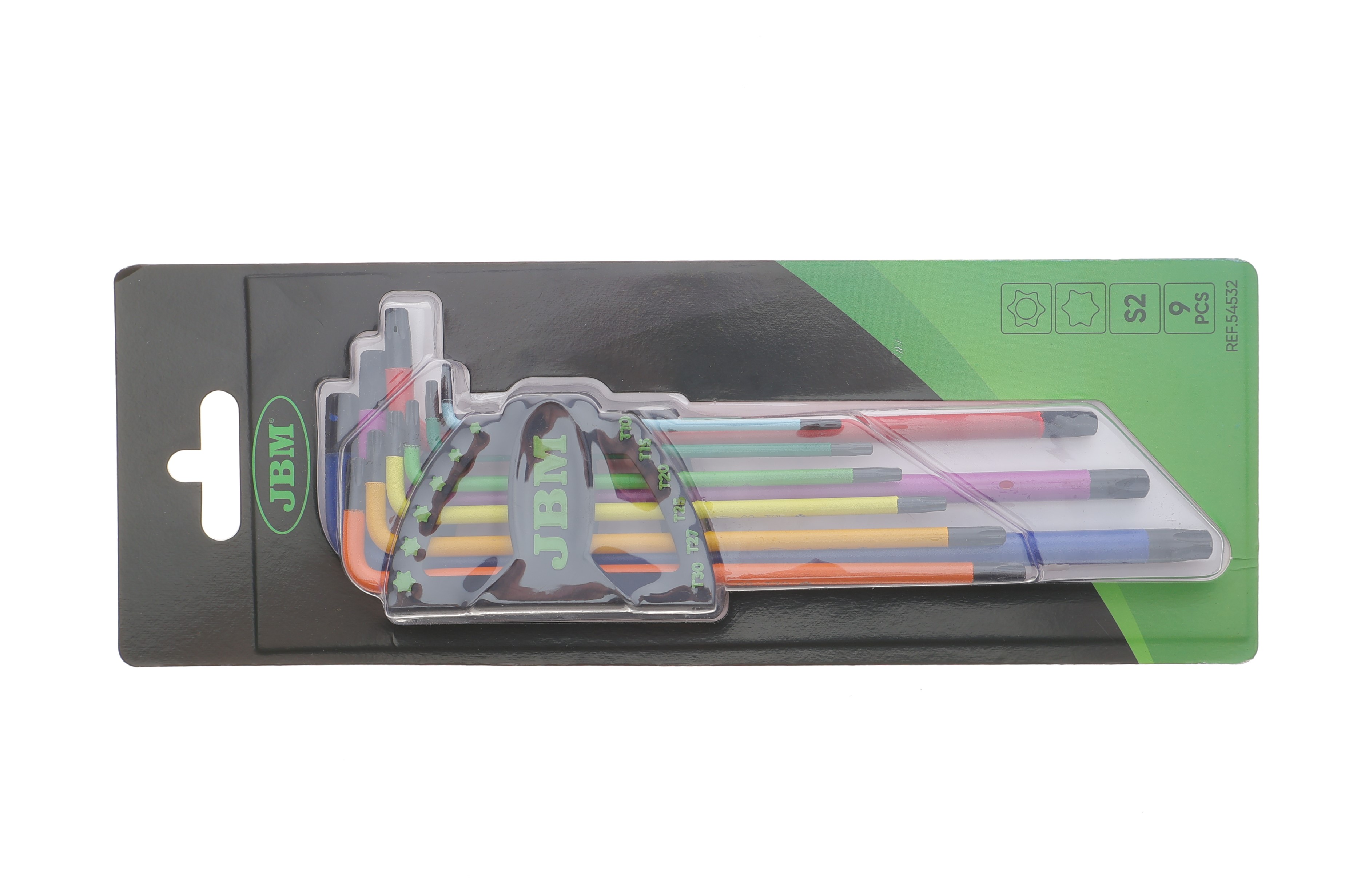 Набір ключів Г-под. Torx T10-T50 (кольорові)