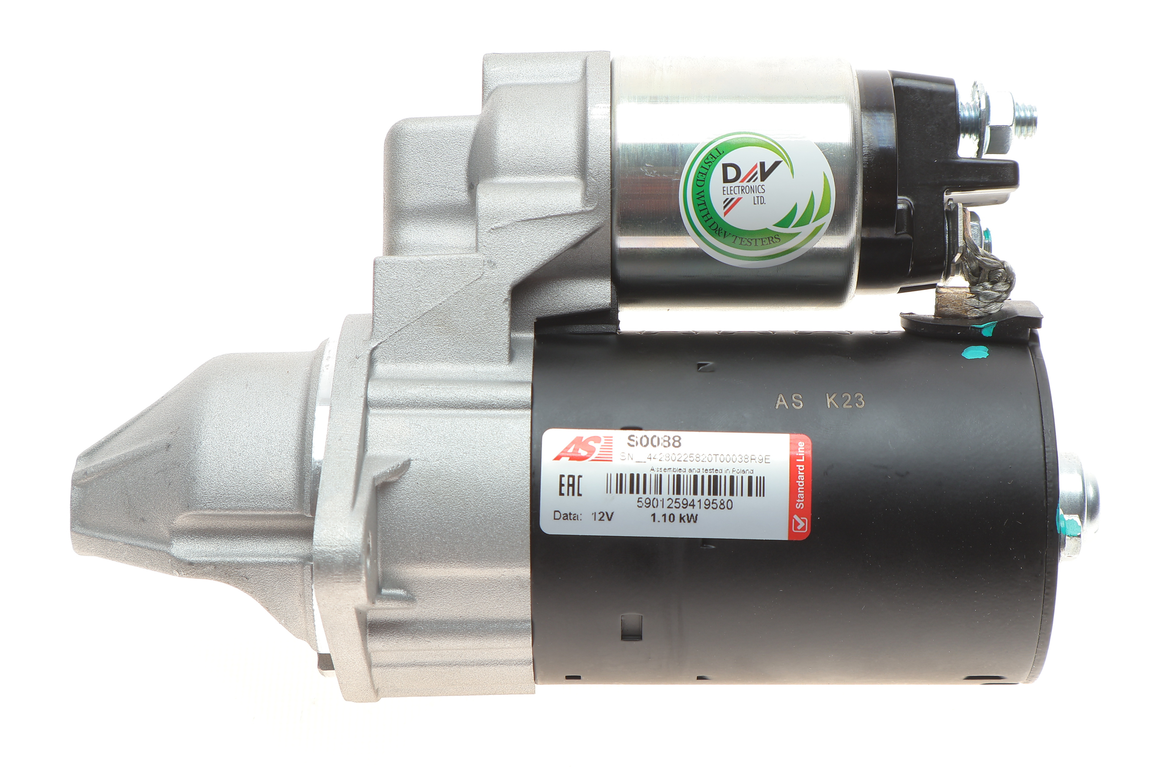 Стартер Opel Astra F/G/H 1.2-1.6 i 93-07/Combo 01-/Corsa 86-09 (12V/1.1kw) (z=9)