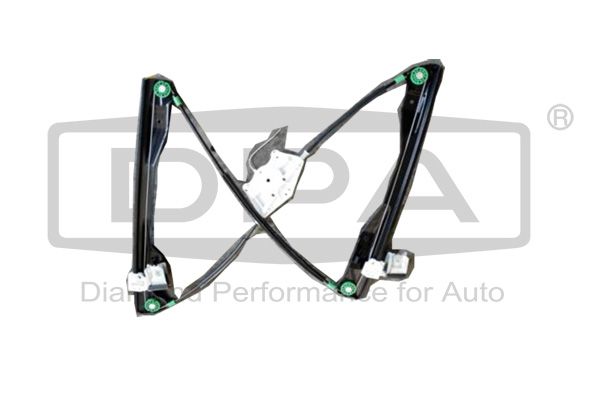 Склопідіймач (передній) Skoda Fabia 99-08 (R) (електро) (без моторчика) (без дверного полотна)