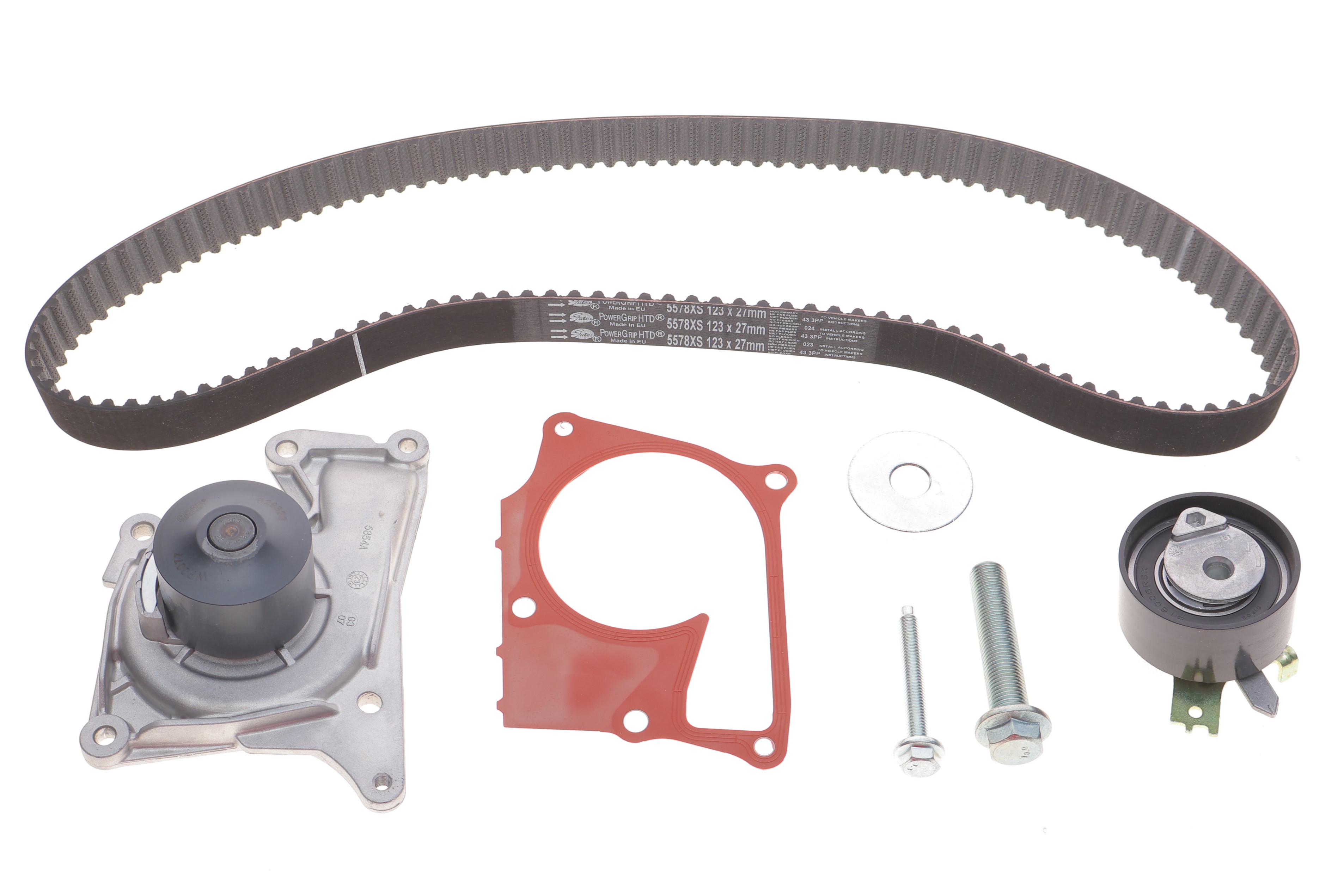 Комплект ГРМ + помпа Renault Kangoo 1.5dCi 10- (помпа 65521)