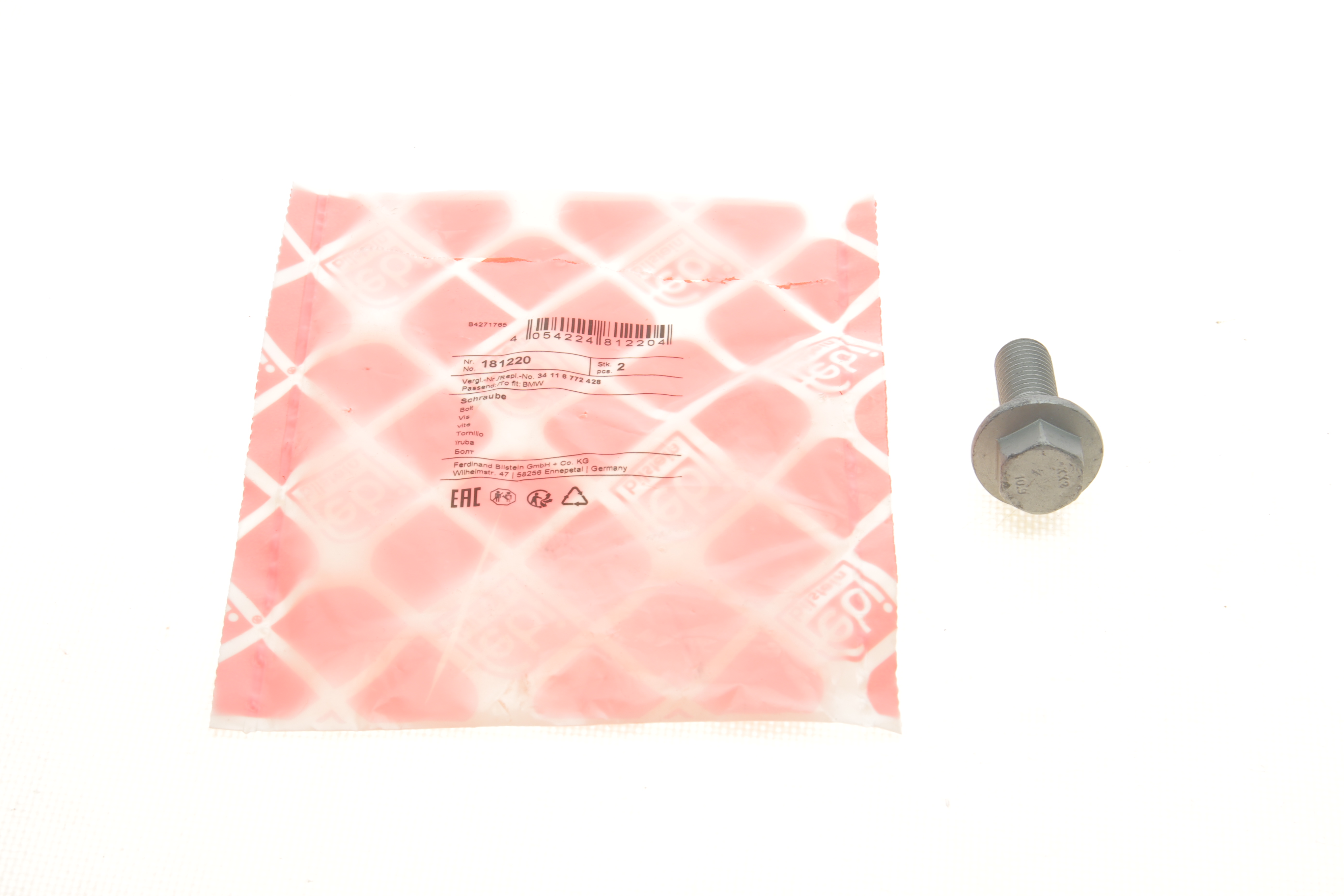 Болт напрямний супорта BMW 3 (E36/E46/E90-E93) 90-16 (M12x1.5x44)