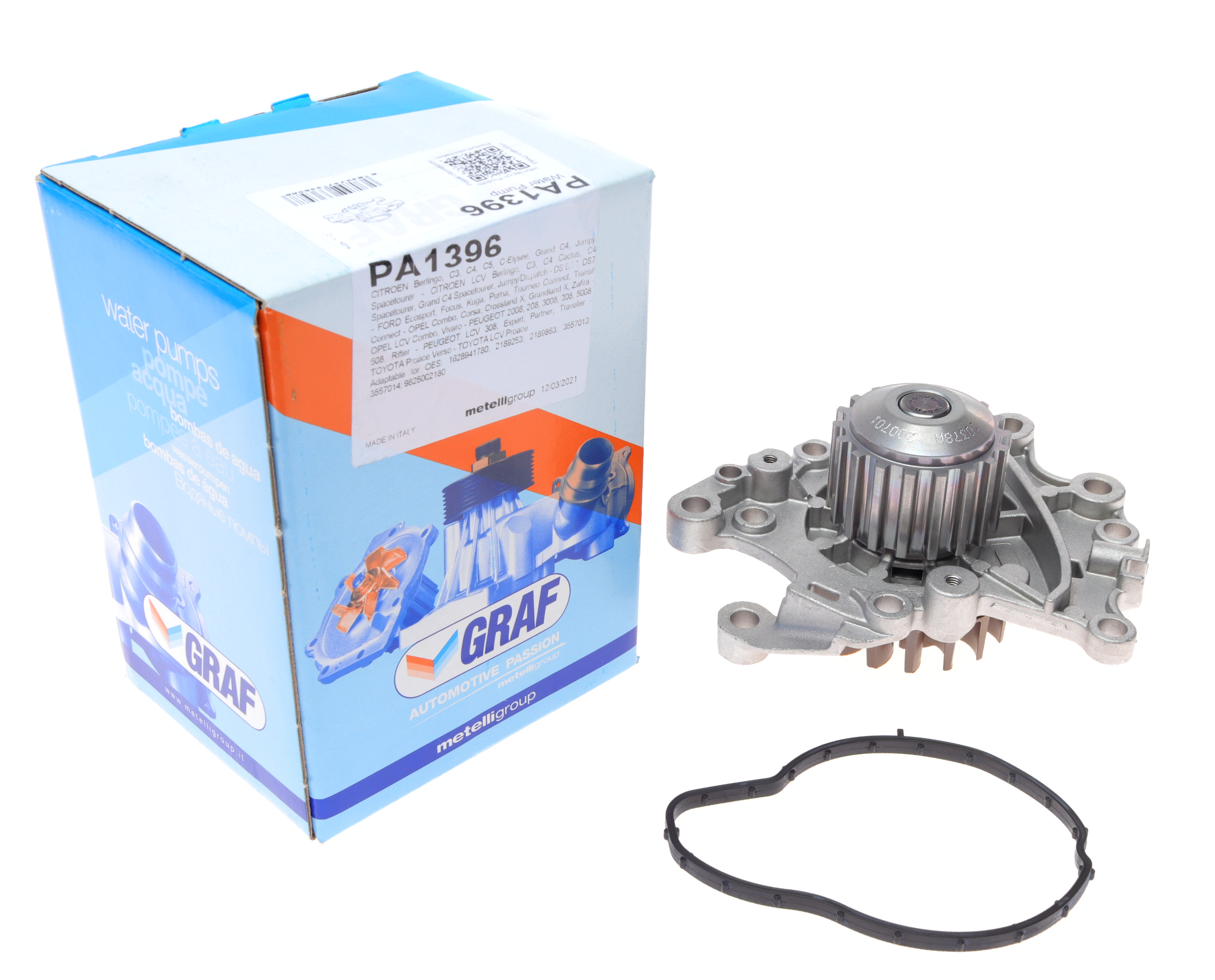 Помпа води Citroen/Peugeot 1.5BlueHDi/Ford 1.5Ecoblue/Opel 1.5D/HDi 18- (18z) (R/B) (9 лоп.)