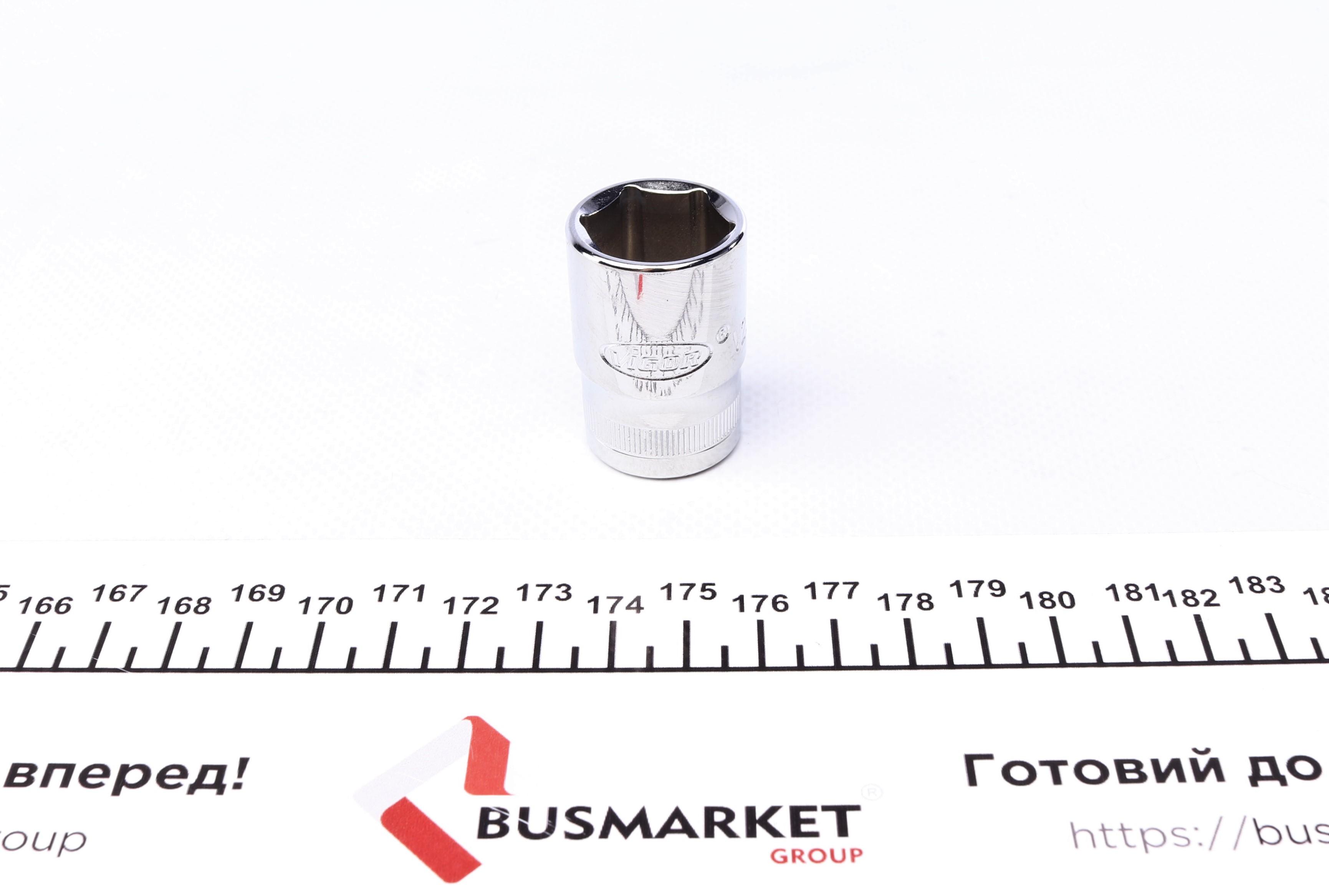 Головка торцева 1/2" 19 мм (хромована)
