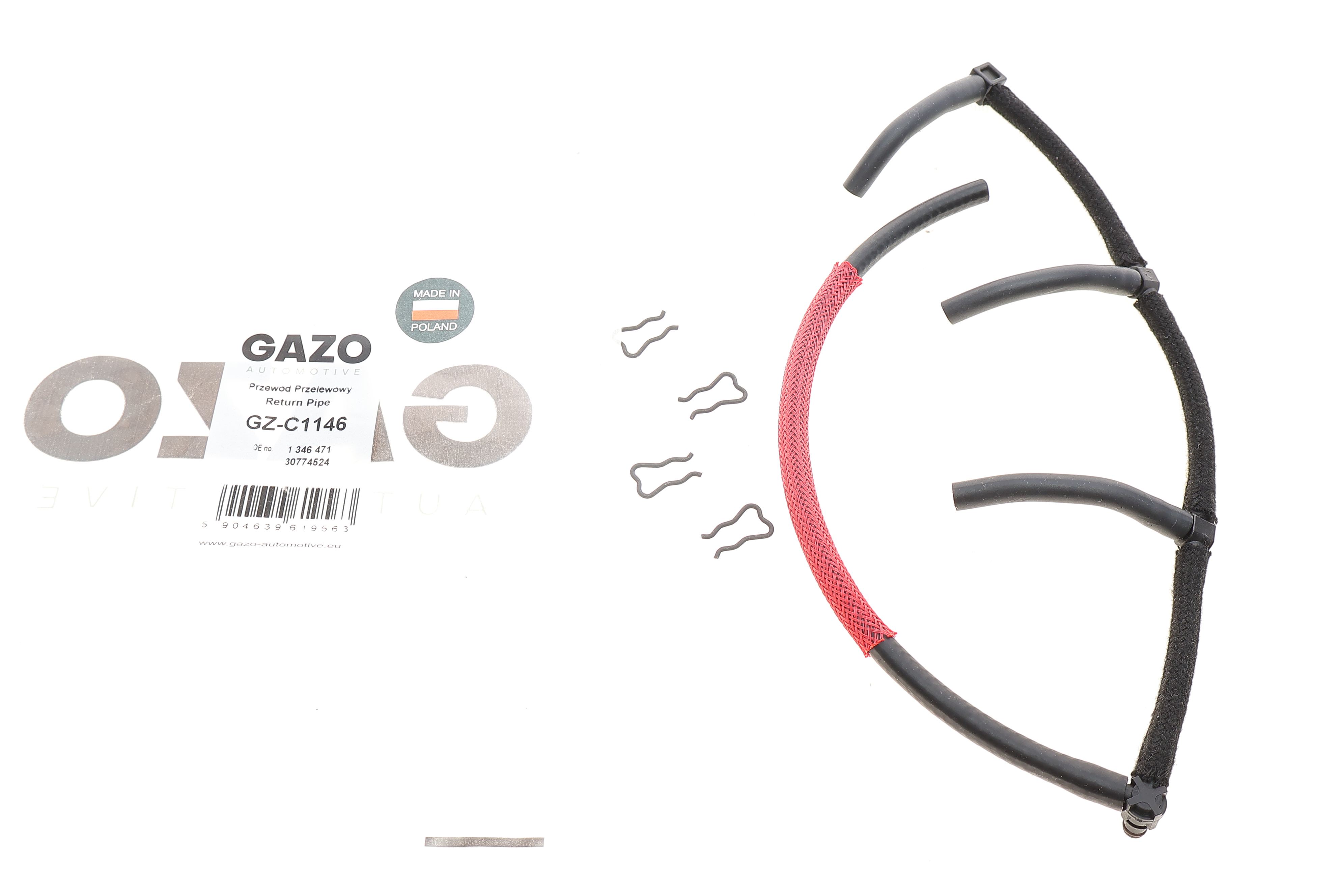 Шланг зливний Volvo C30/S40 II/S80 II/V50/V70 III 1.6D 05-12