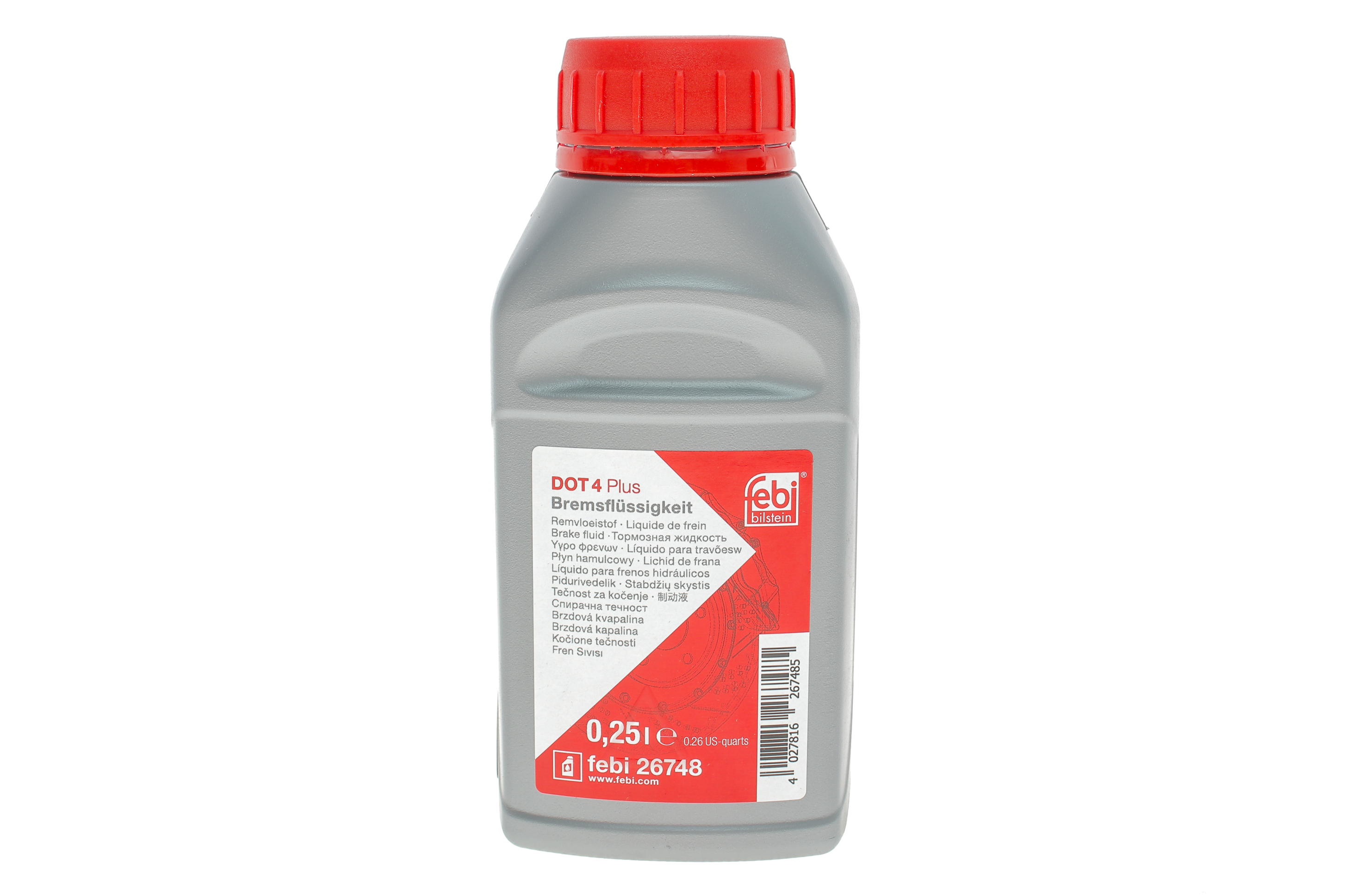 Рідина гальмівна DOT4 Plus (250мл)