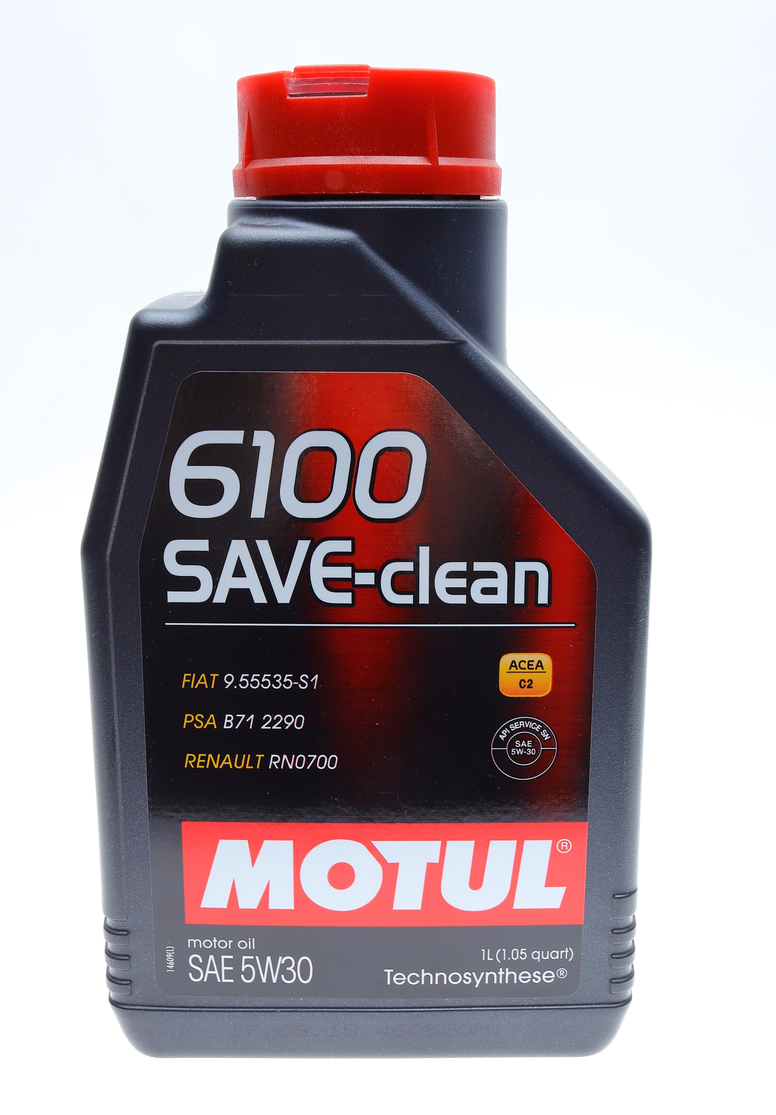 Олива 5W30 6100 Save-clean (1л) (FIAT 9.55535-S1/PSA B71 2290/RN0700) знятий з виробн/заміна на 841711