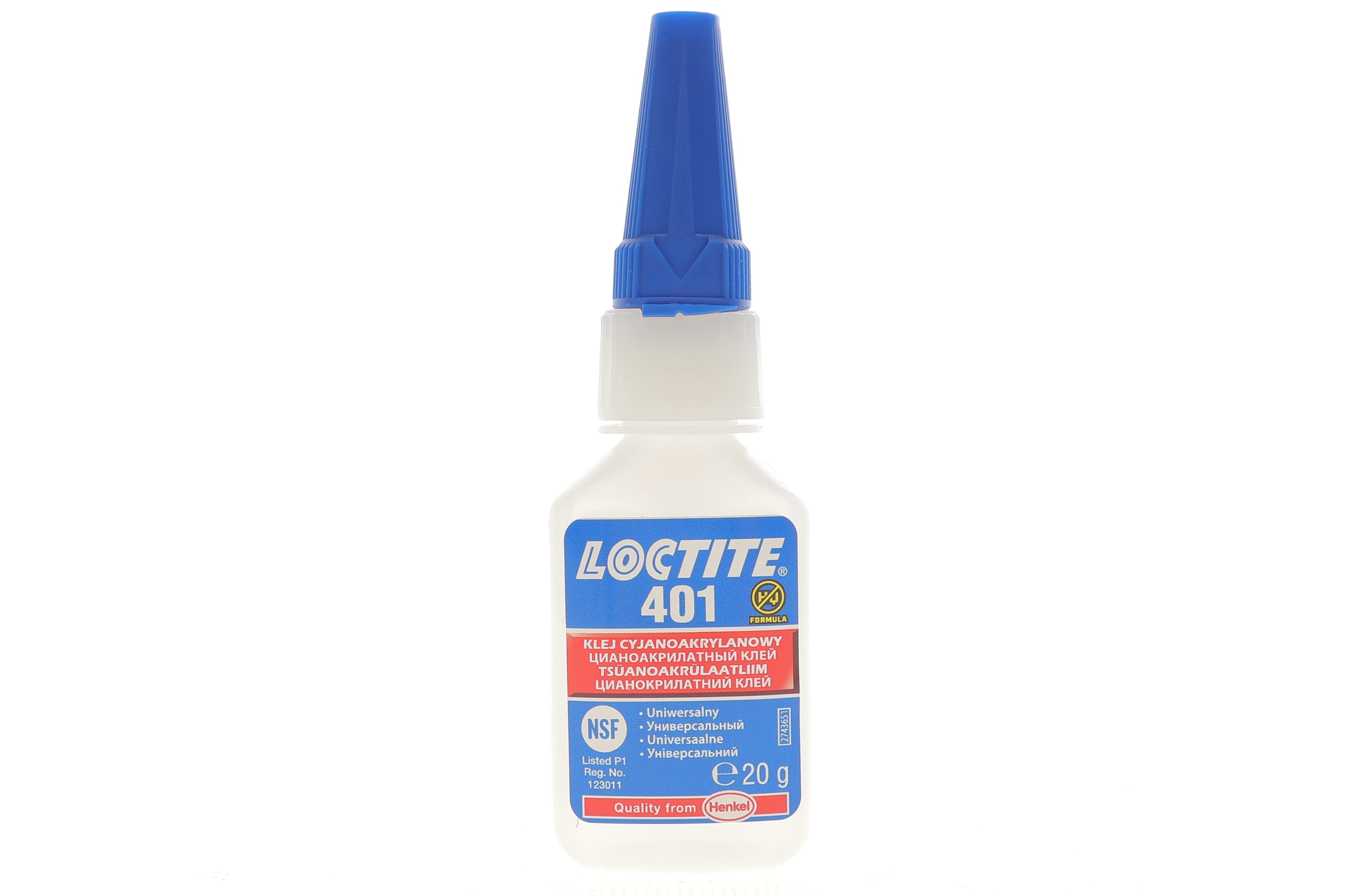 LOCTITE 401, 20g Суперклей універсальний (-40 до +120°С) пониженої в'язкості