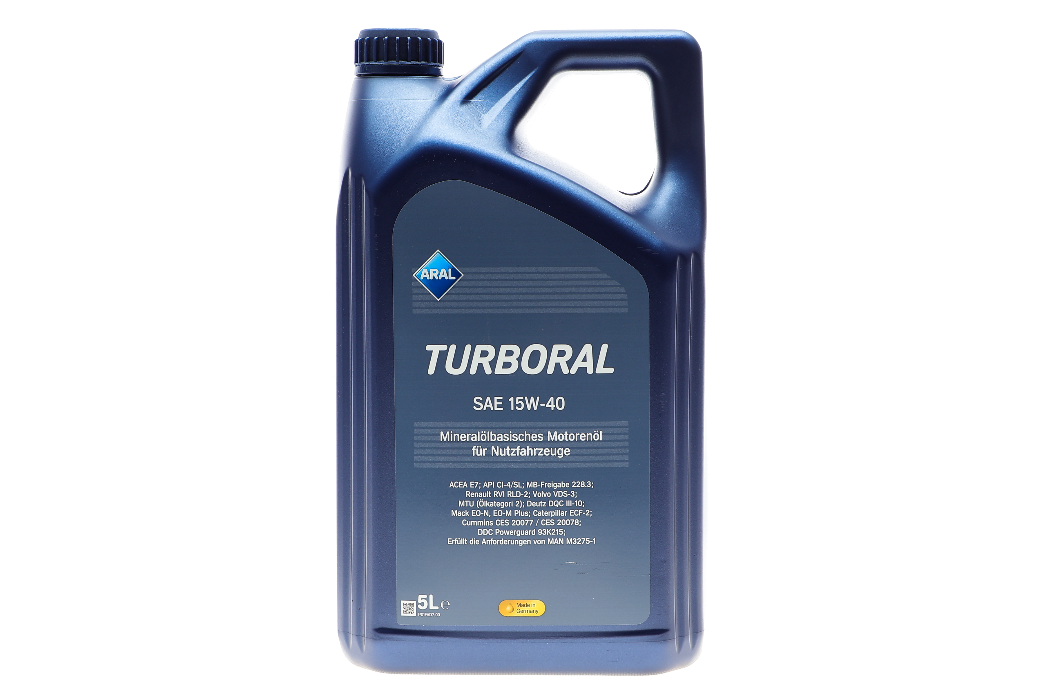 Олива 15W40 Turboral (5L) (MB 228.3/MB 229.1Renault RVI RLD-2/MAN M 3275-1)