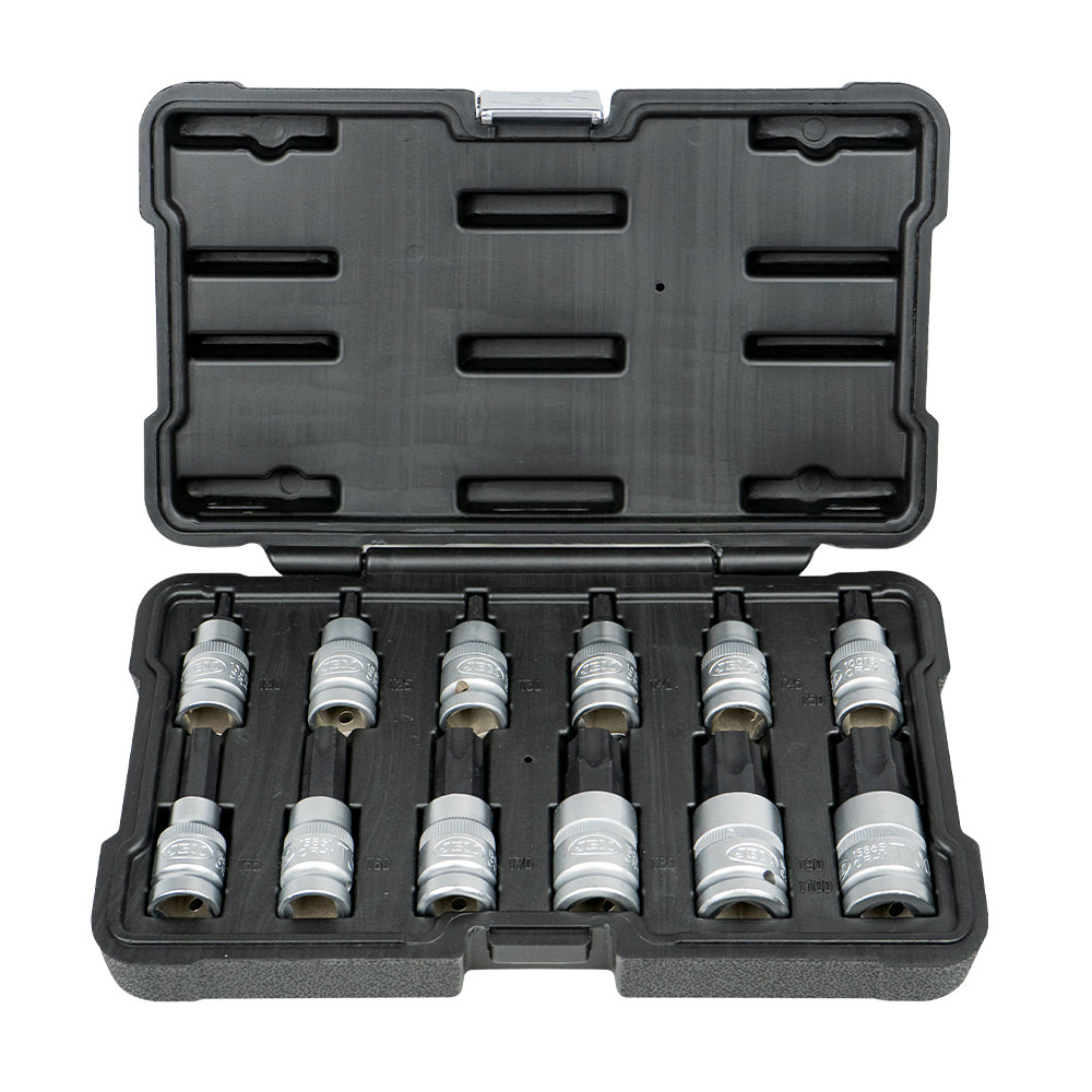 Набір головок 1/2" зі вставками Torx 12 од.