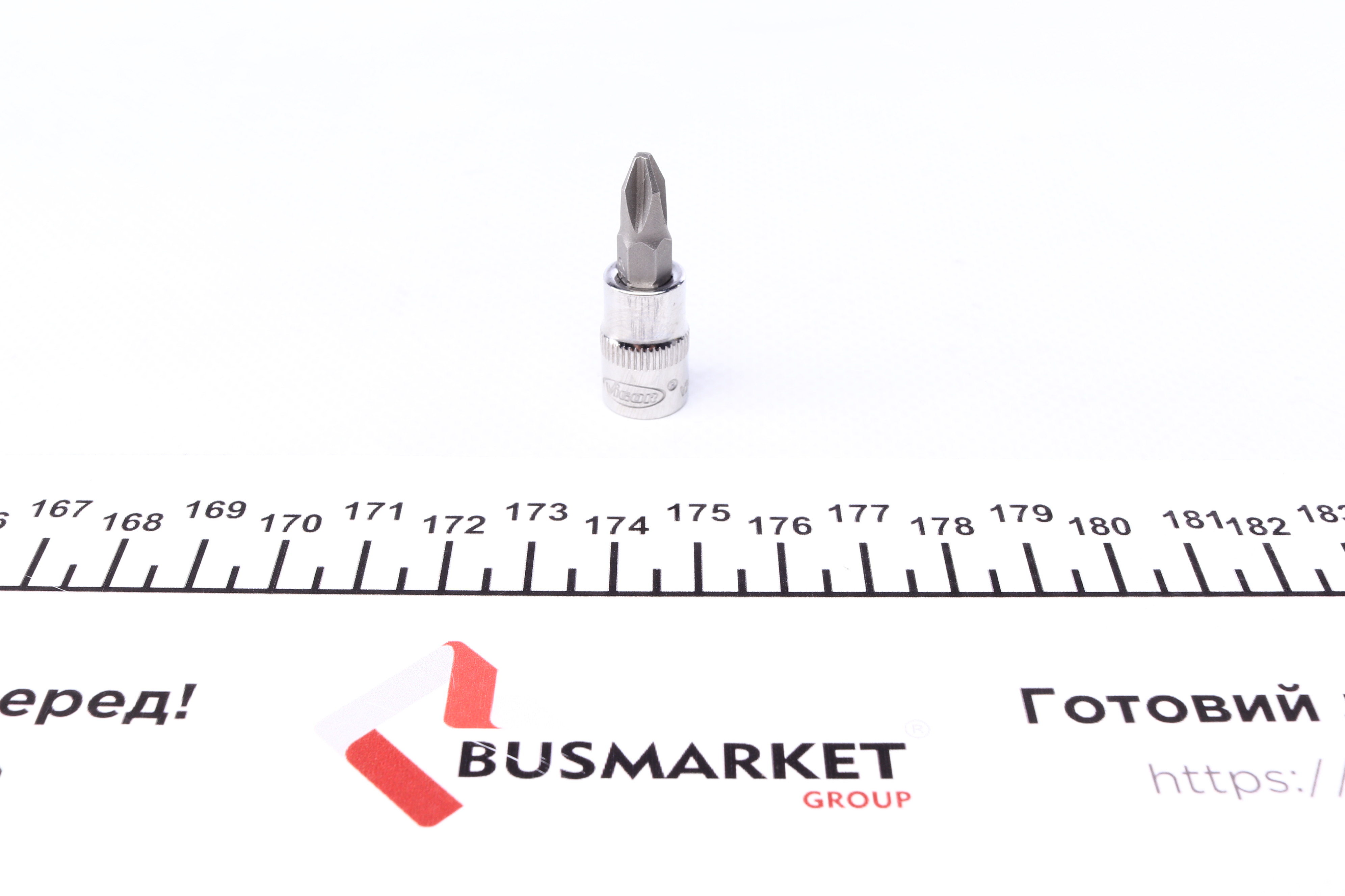 Головка 1/4" зі вставкою PH2