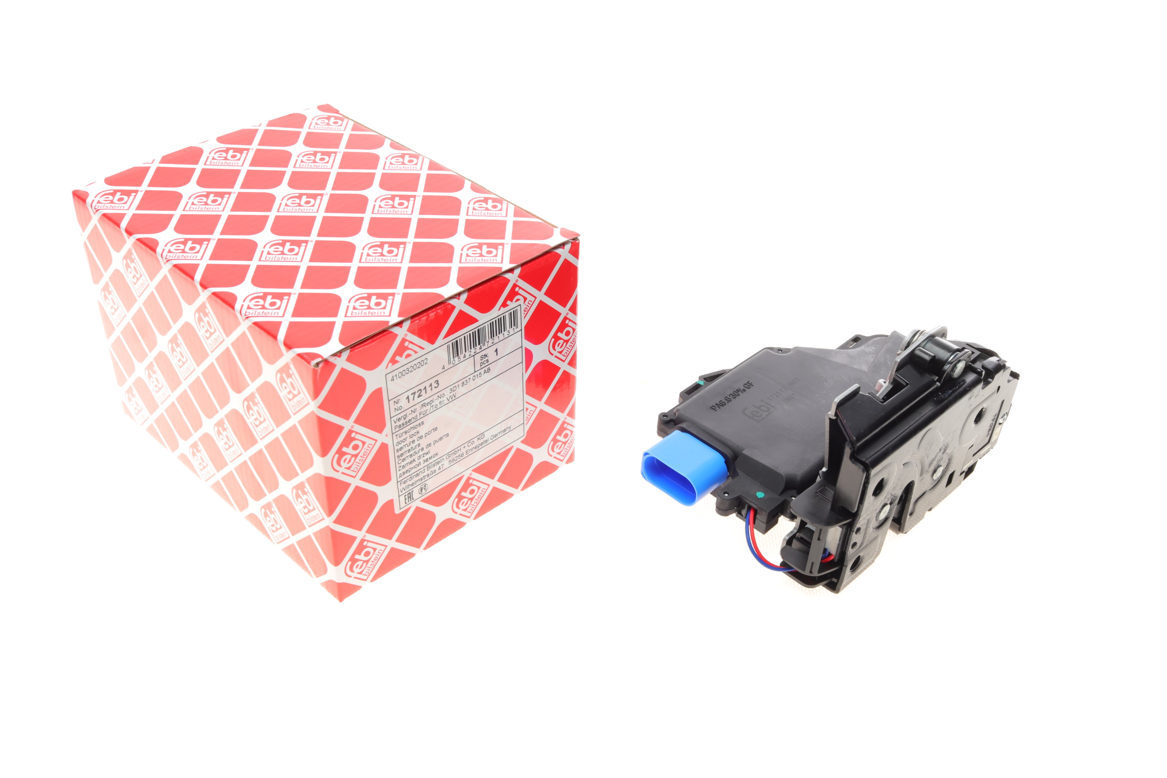 Замок дверей (передніх/L) VW Caddy/Golf/Touran/Touareg 03-15/Skoda Octavia 04-13