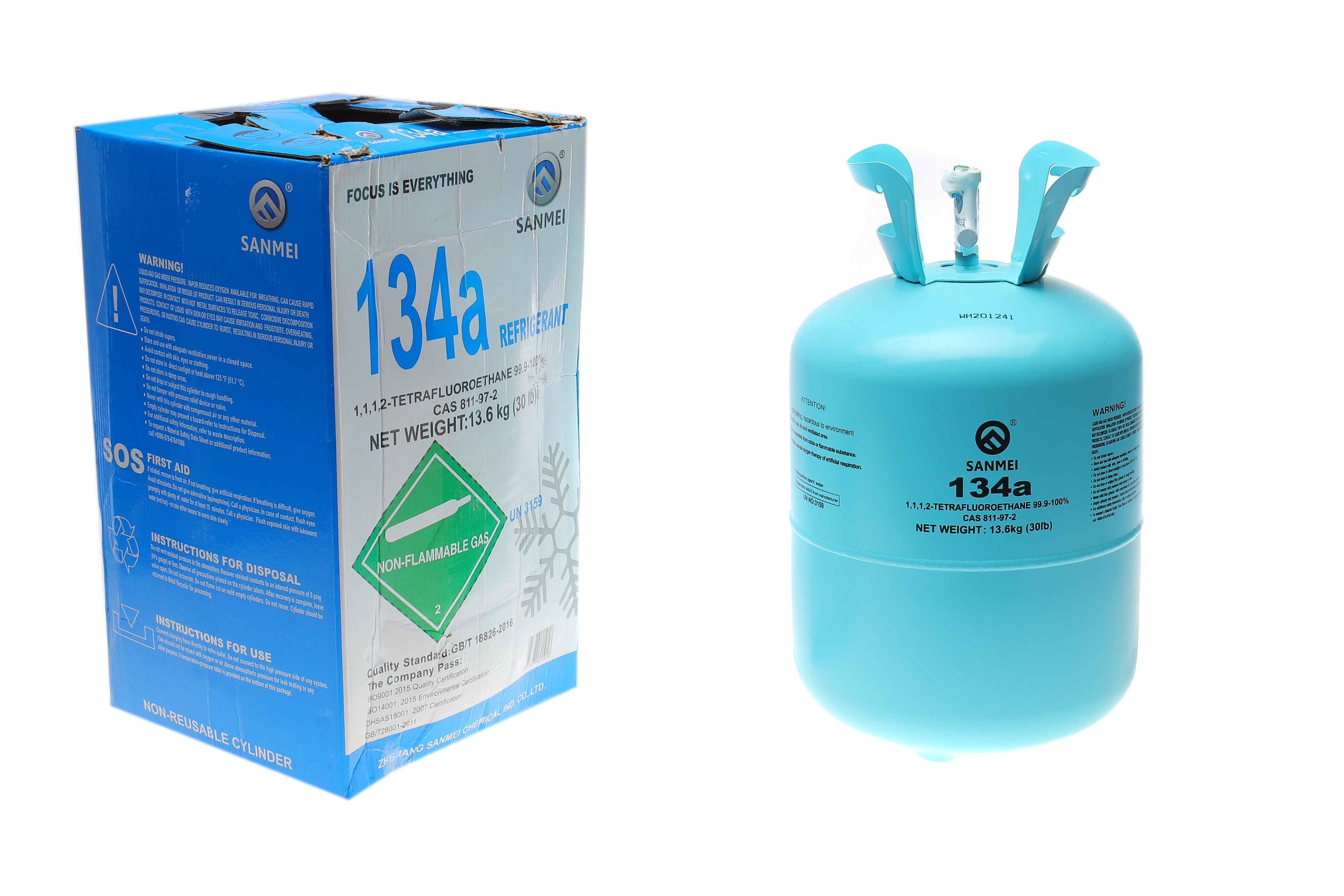 Холодоагент R134a 13,6 кг SANMEI