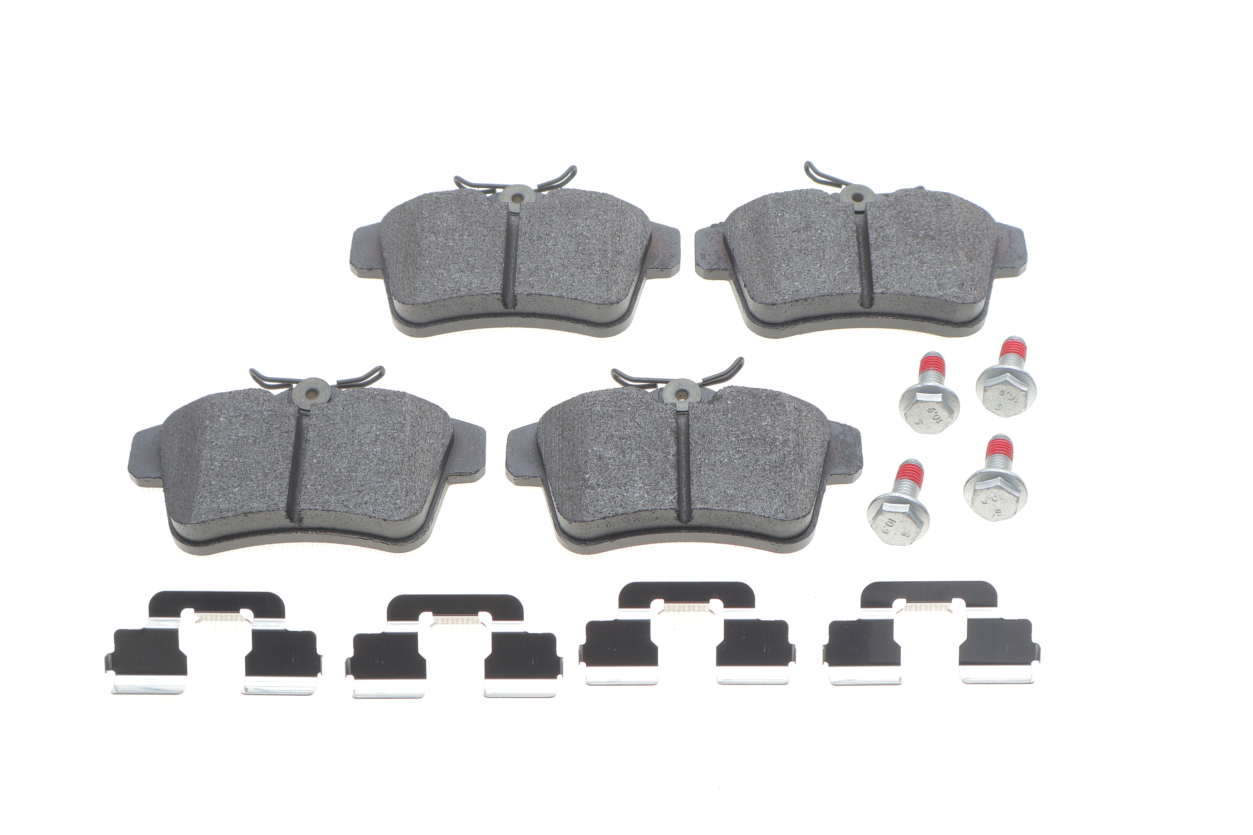 Колодки гальмівні (задні) Citroen C4 09-/DS4/DS5 11-15/Peugeot 308/508/3008/5008 09-18 (з прижимною пластиною)