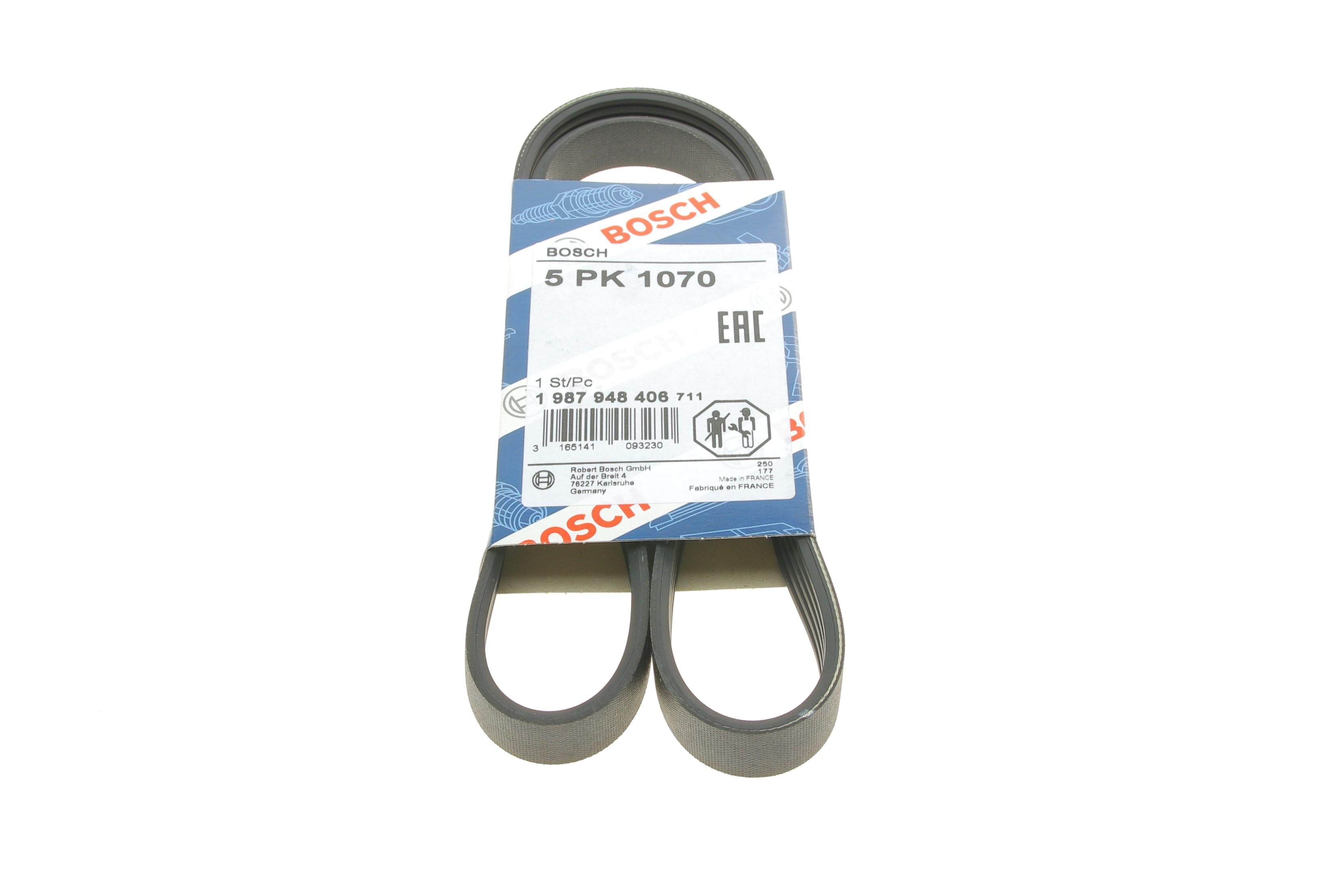Ремінь генератора Mitsubishi Galant/Lancer 95-04/Toyota Corolla 1.3 84-97 (5PK1070)