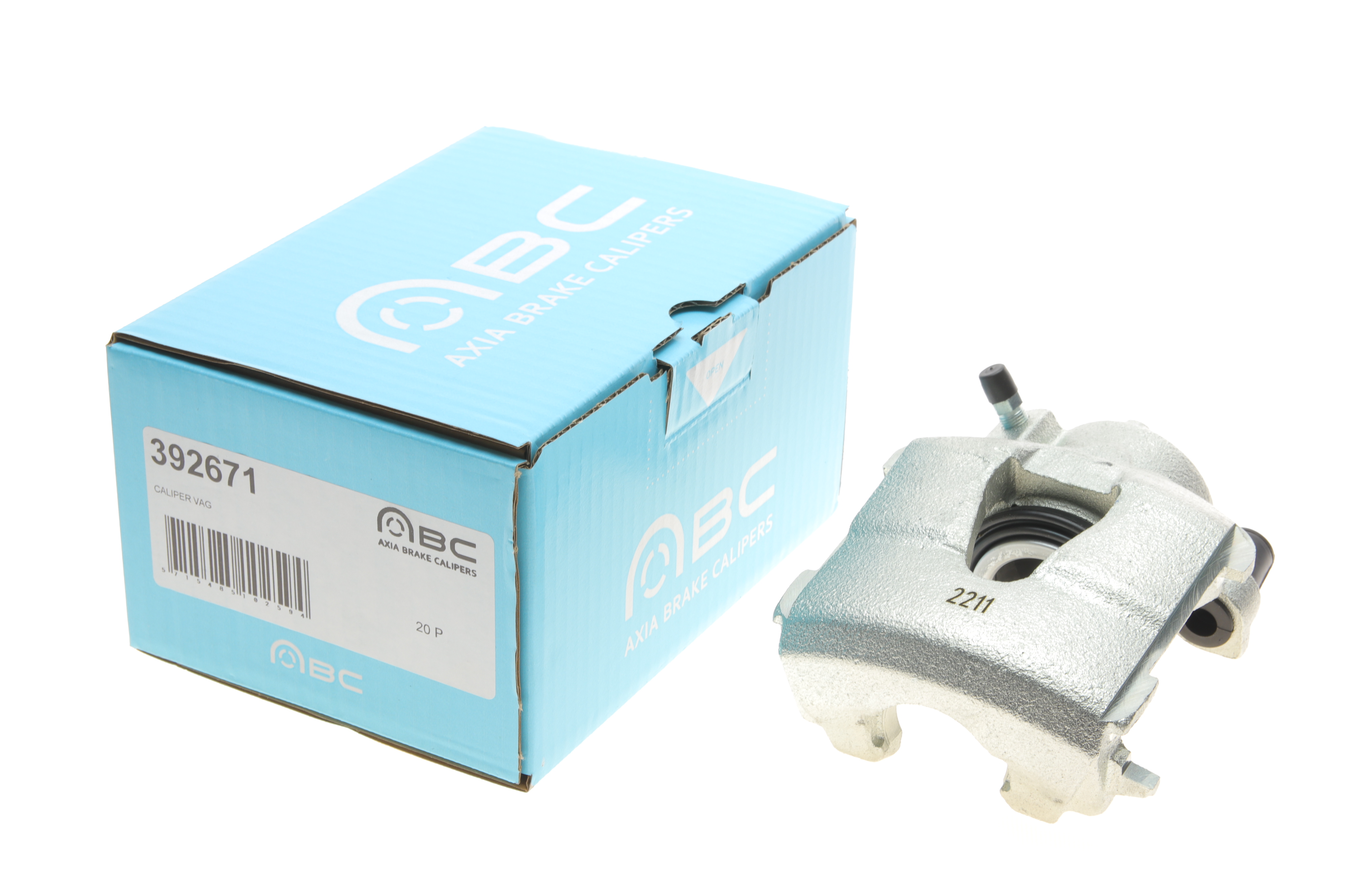 Супорт гальмівний (передній) (R) Audi A1/A3/ Skoda Fabia/Octavia/Rapid 1.0-3.6 96- (d=54mm) (Ate)