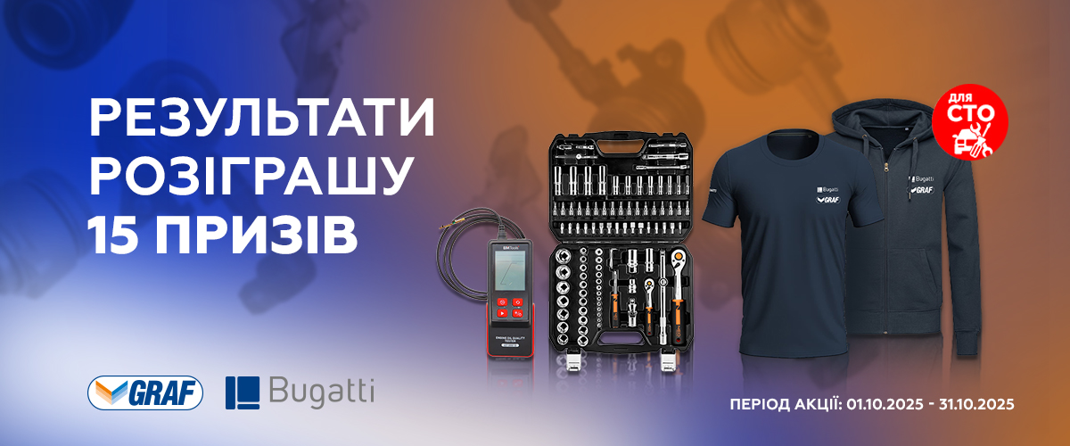 Результат  розіграшу призів від Graf,Bugatti 